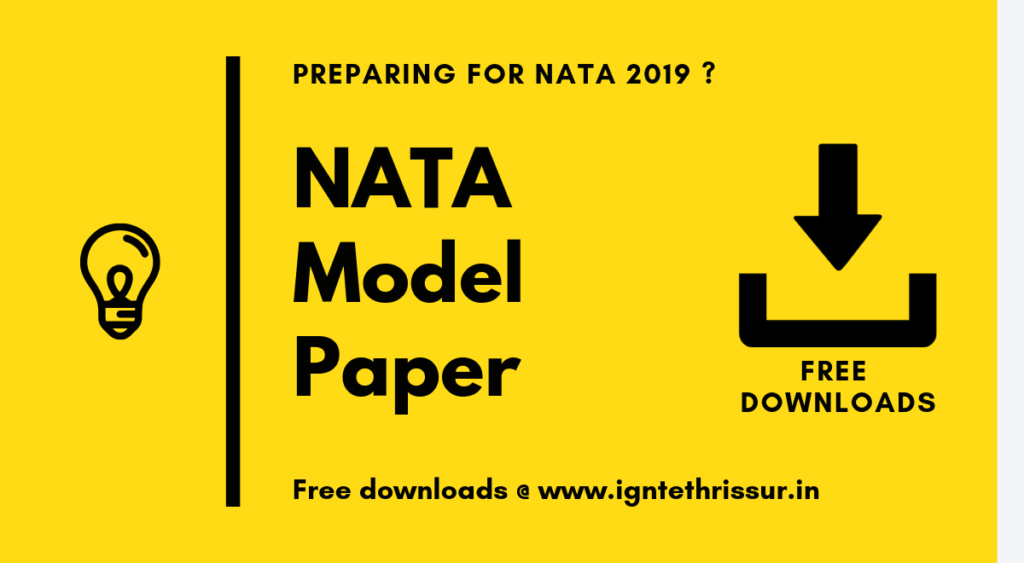 Start your preparations with NATA model papers